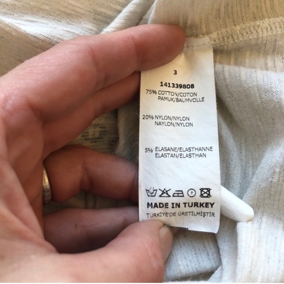 ANGELS NEVER DIE, Unique Sheer Arm Black Print Top, Medium, Small - Picture 7 of 8